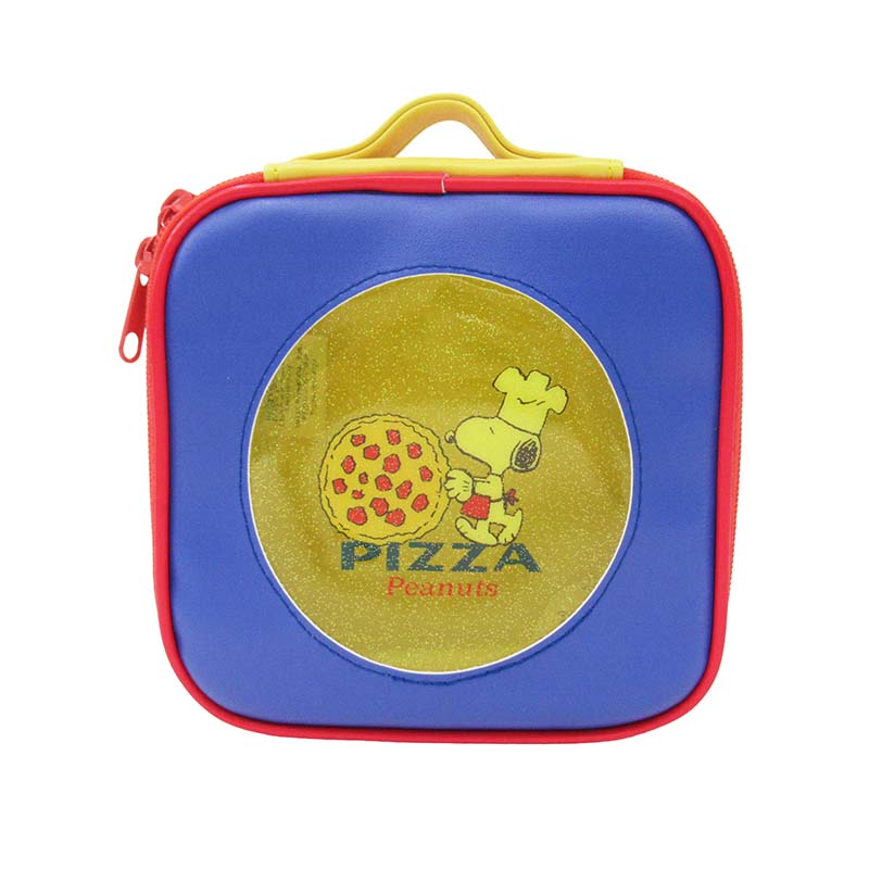 PEANUTS スクエアポーチ ピザ